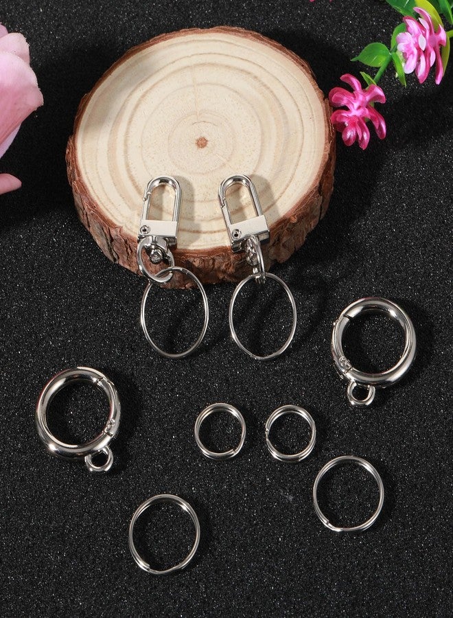 Ymapinc 20Pcs Quick Clips for Cat Dog Collar ID Tag, Small Metal Keychain Ring for Pet ID Tags, Car Keys, Dog Collar Accessories for Pet Safety - 5 Styles - Image 4